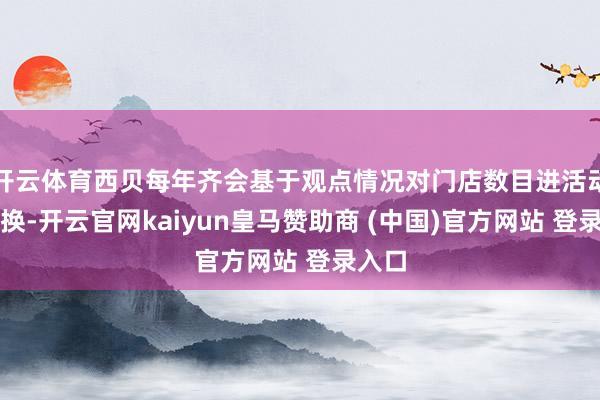 开云体育西贝每年齐会基于观点情况对门店数目进活动态退换-开云官网kaiyun皇马赞助商 (中国)官方网站 登录入口